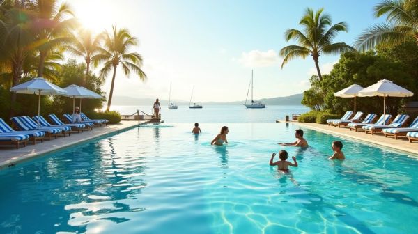 Piscine coque avec plage intégrée : le modèle qui fait rêver les familles